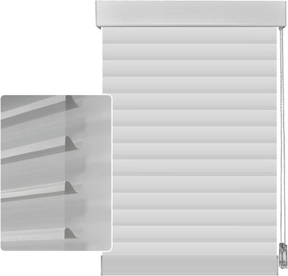 Etokfoks 59in H Grey Light Filtering Dual Layer Blinds Shades for Windows