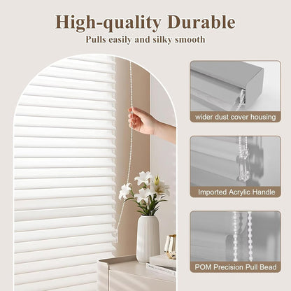 Etokfoks 59in H Grey Light Filtering Dual Layer Blinds Shades for Windows