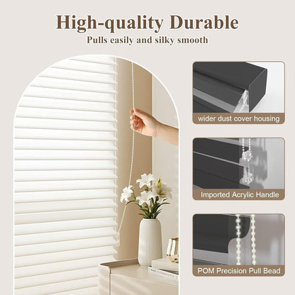 Etokfoks 59in H Black Light Filtering Dual Layer Blinds Shades for Windows