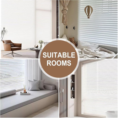 Etokfoks 59in H Grey Light Filtering Dual Layer Blinds Shades for Windows