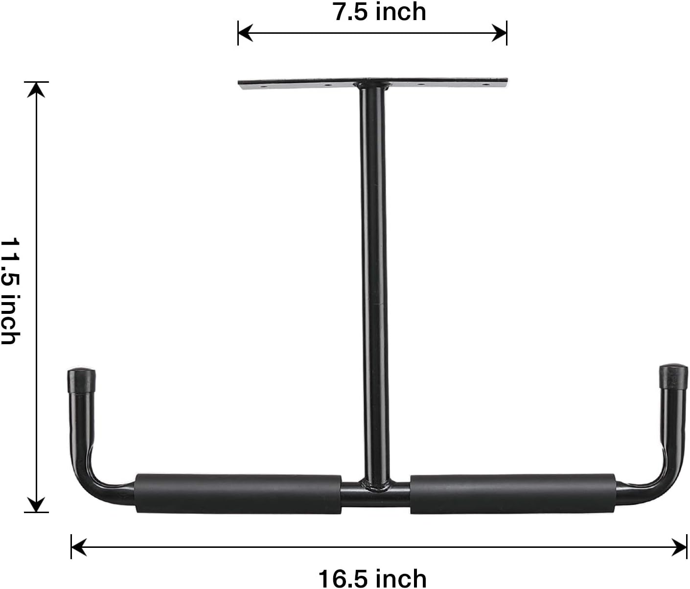 Adrinfly Multi-Function Ceiling Mounted Garage Storage Hooks, Heavy Duty Tubular Steel with Vinyl Coating for Ladders, Bikes, Tools, Overhead Rafter/Beam Mount, Space Saving Organizer for Garage, Basement, Shed