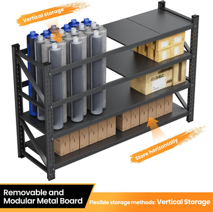 Adrinfly Heavy-Duty Garage Storage Shelves with Adjustable Layers, 5000 lbs Capacity, Reinforced Metal Frame, Expandable Design for Garage/Shop/Warehouse/Basement