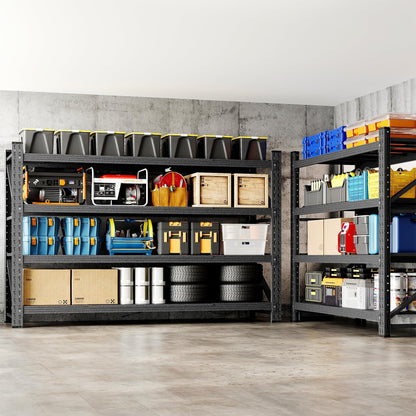 Adrinfly Extra Large Heavy-Duty Steel Shelving 71"W x 24"D x 69"H, 4 Adjustable Shelves, 5000LBS Load Capacity for Garage, Factory, Warehouse Storage
